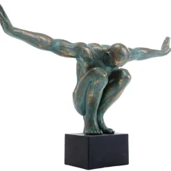 KARE Design Objets Déco|Objet Décoratif Athlete Xl Antique Vert 100Cm