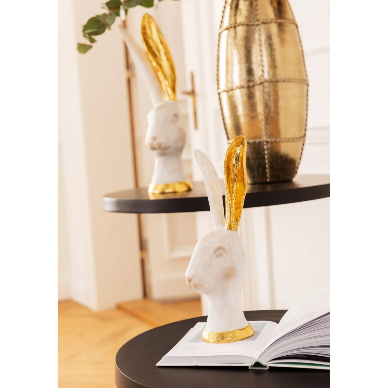 KARE Design Objets Déco|Objet Décoratif Bunny Dore 30Cm