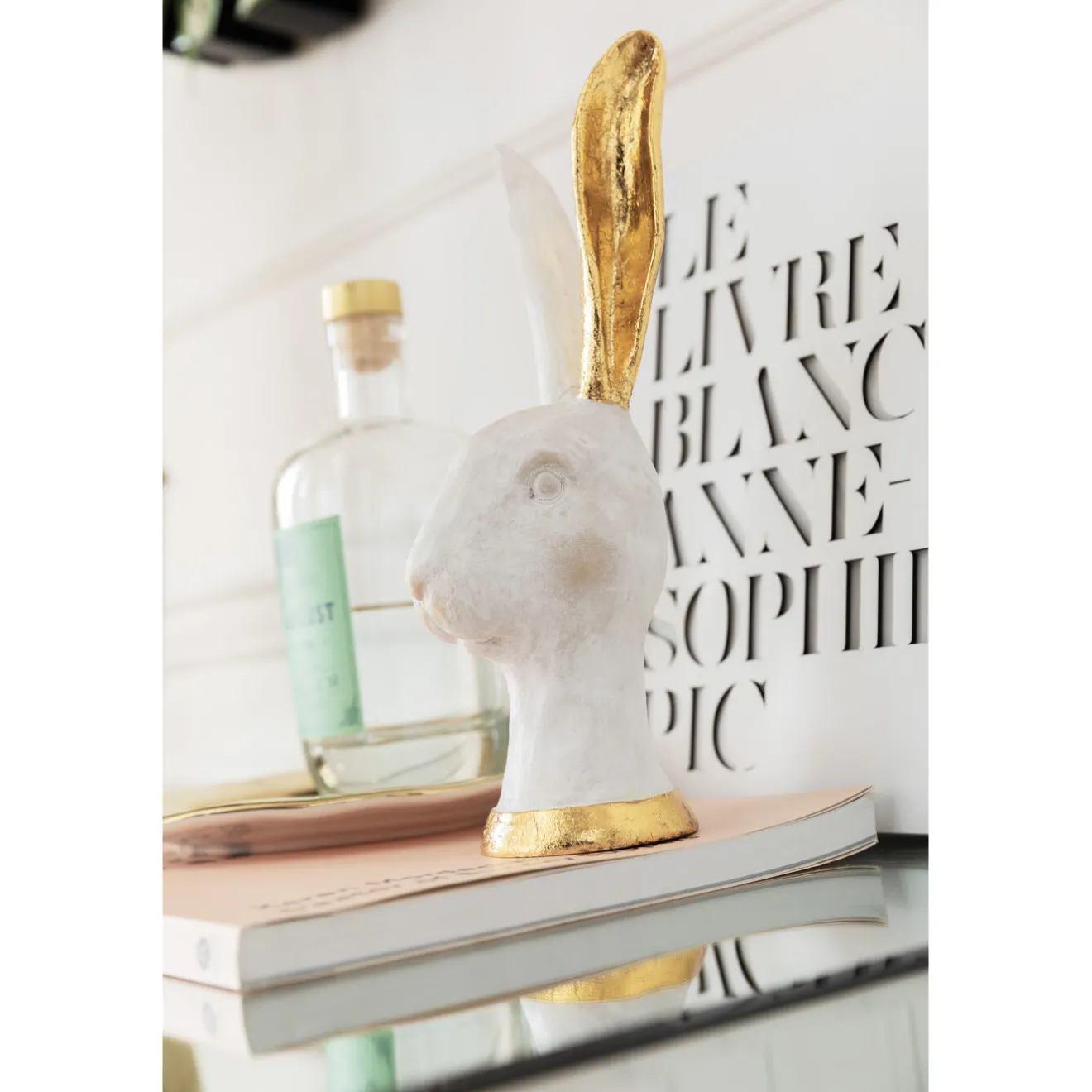 KARE Design Objets Déco|Objet Décoratif Bunny Dore 30Cm