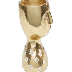 KARE Design Objets Déco|Objet Décoratif Daisy Head Dore 19Cm