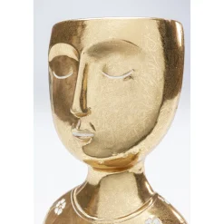 KARE Design Objets Déco|Objet Décoratif Daisy Head Dore 19Cm