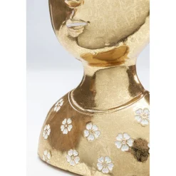 KARE Design Objets Déco|Objet Décoratif Daisy Head Dore 19Cm