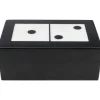 KARE Design Objets Déco|Objet Décoratif Domino Noir/Blanc 14X5Cm