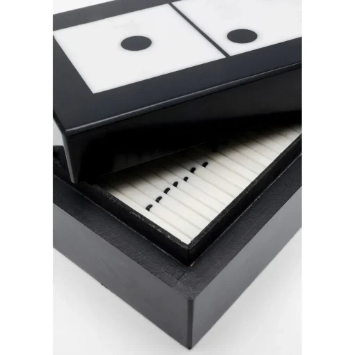 KARE Design Objets Déco|Objet Décoratif Domino Noir/Blanc 14X5Cm