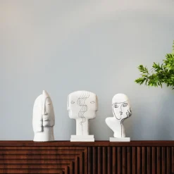 KARE Design Objets Déco|Objet Décoratif Face Siblings 30Cm