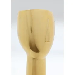 KARE Design Objets Déco|Objet Décoratif Golden Face 36Cm