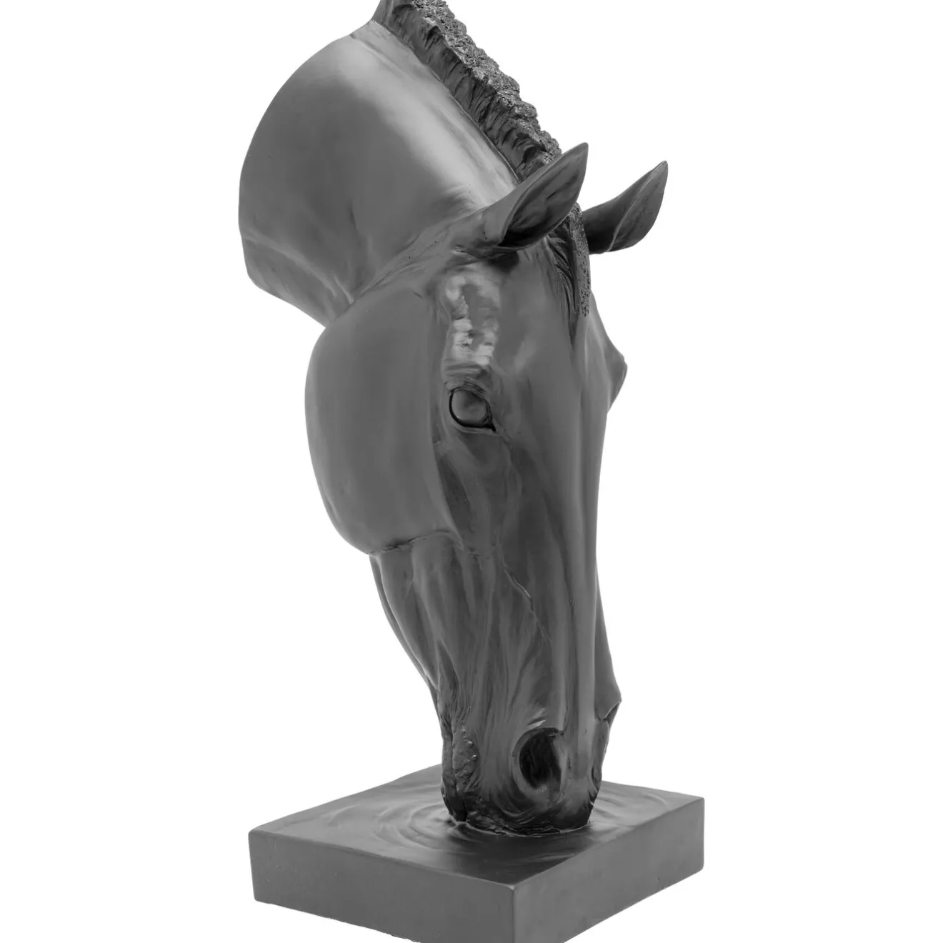 KARE Design Objets Déco|Objet Décoratif Horse Face Noir 72Cm