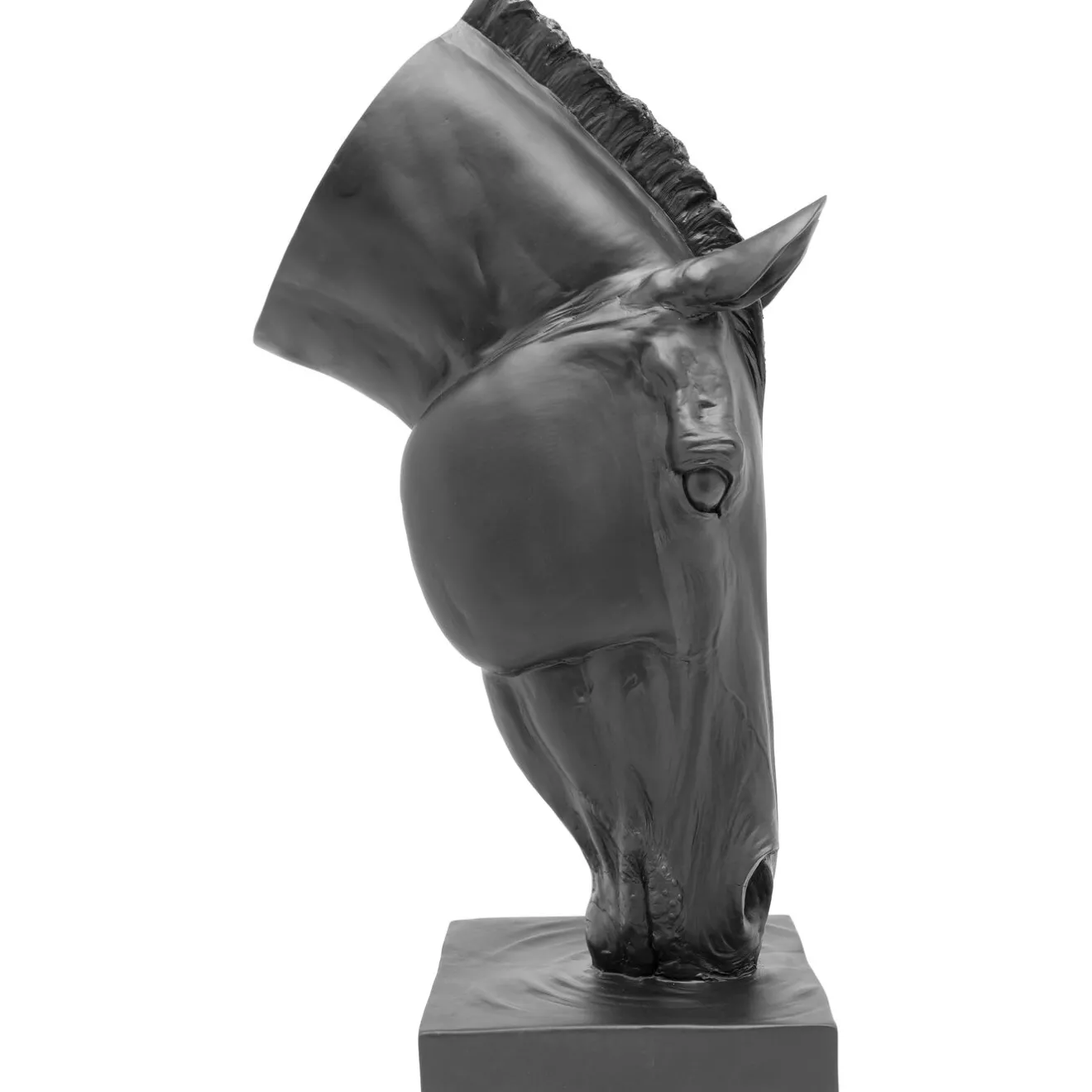 KARE Design Objets Déco|Objet Décoratif Horse Face Noir 72Cm