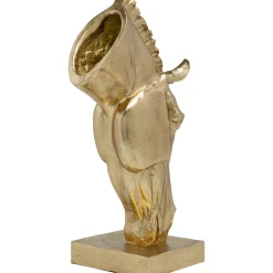 KARE Design Objets Déco|Objet Décoratif Horse Face Dore 72Cm