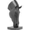 KARE Design Objets Déco|Objet Décoratif Horse Face Noir 57Cm