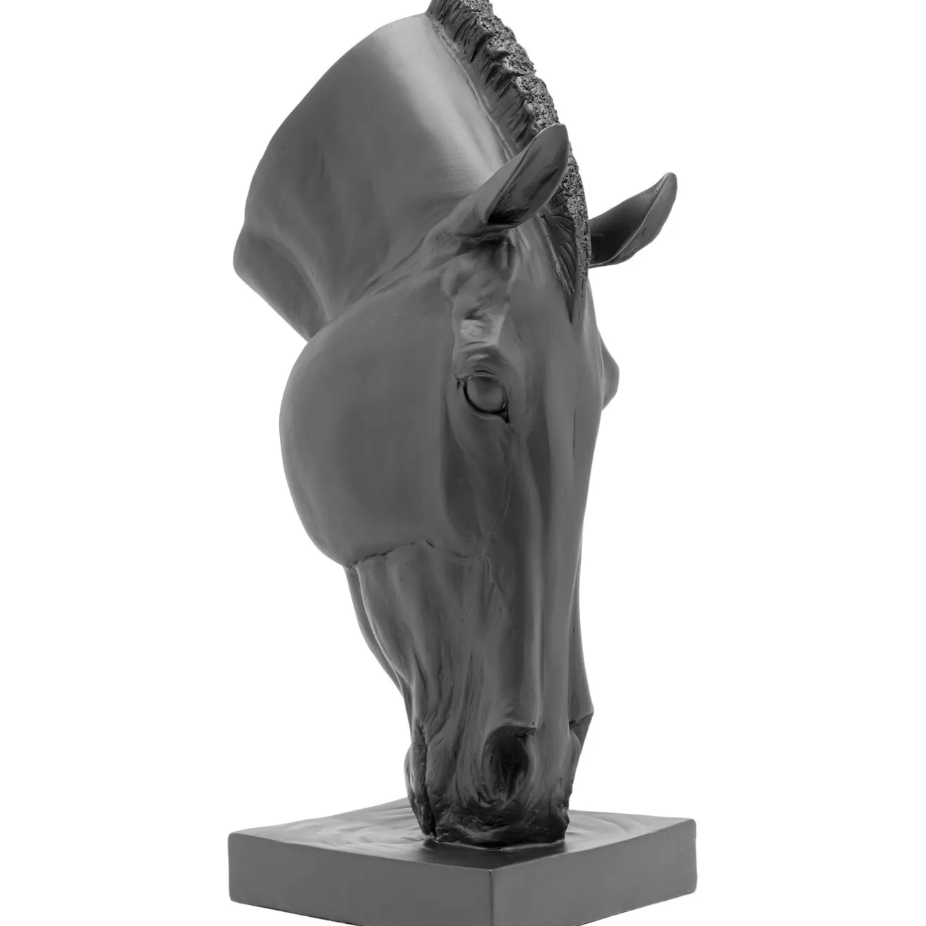 KARE Design Objets Déco|Objet Décoratif Horse Face Noir 57Cm