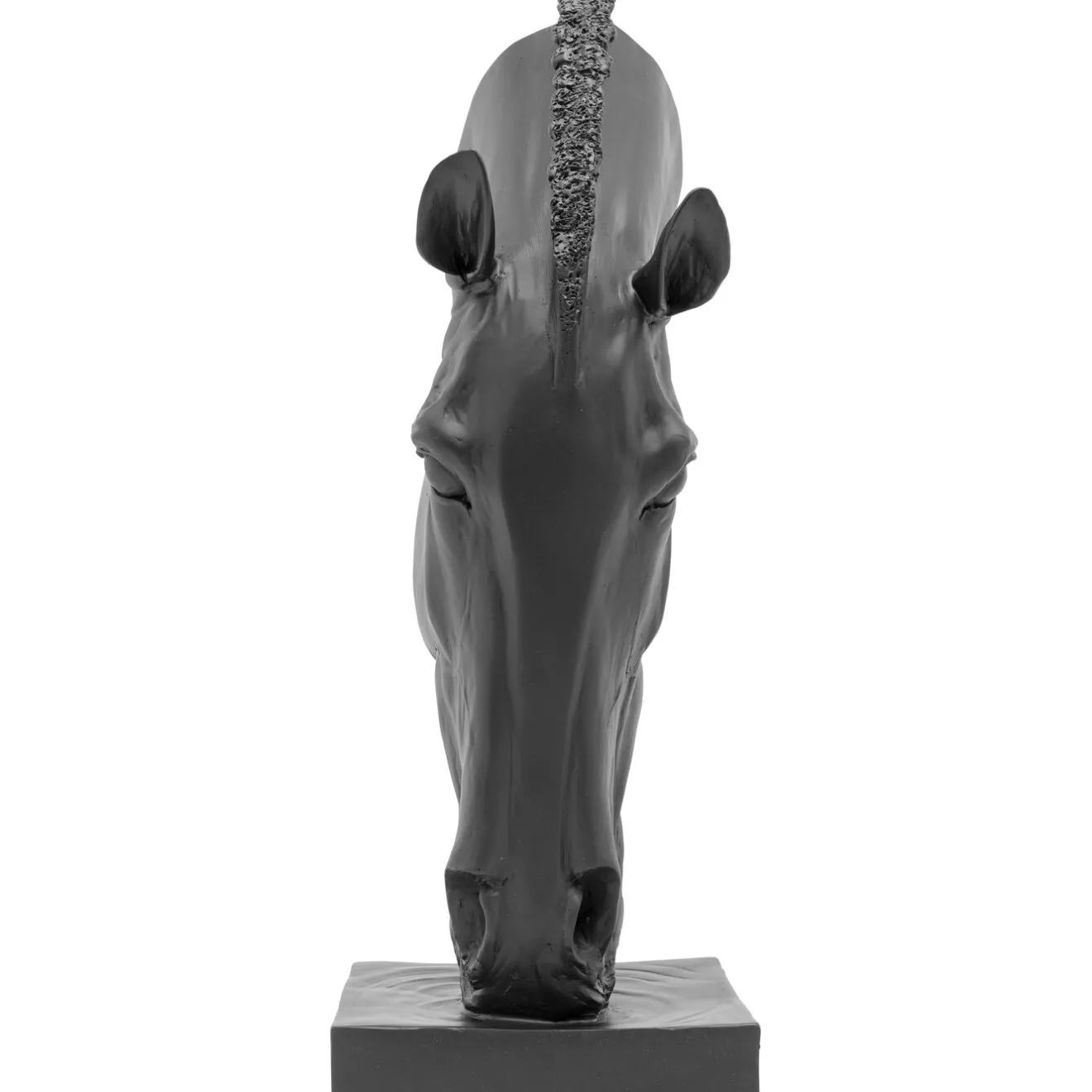 KARE Design Objets Déco|Objet Décoratif Horse Face Noir 57Cm