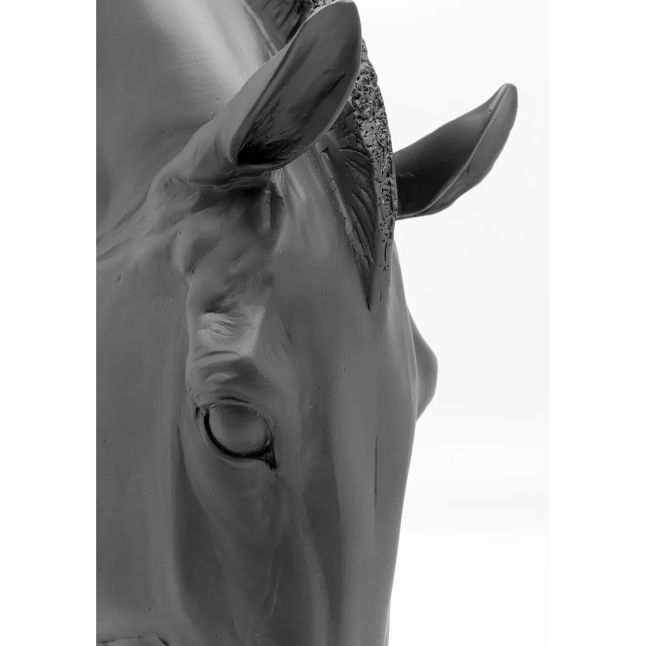 KARE Design Objets Déco|Objet Décoratif Horse Face Noir 57Cm