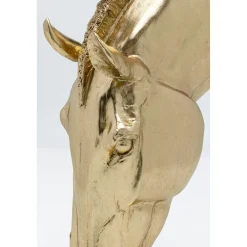 KARE Design Objets Déco|Objet Décoratif Horse Face Dore 57Cm