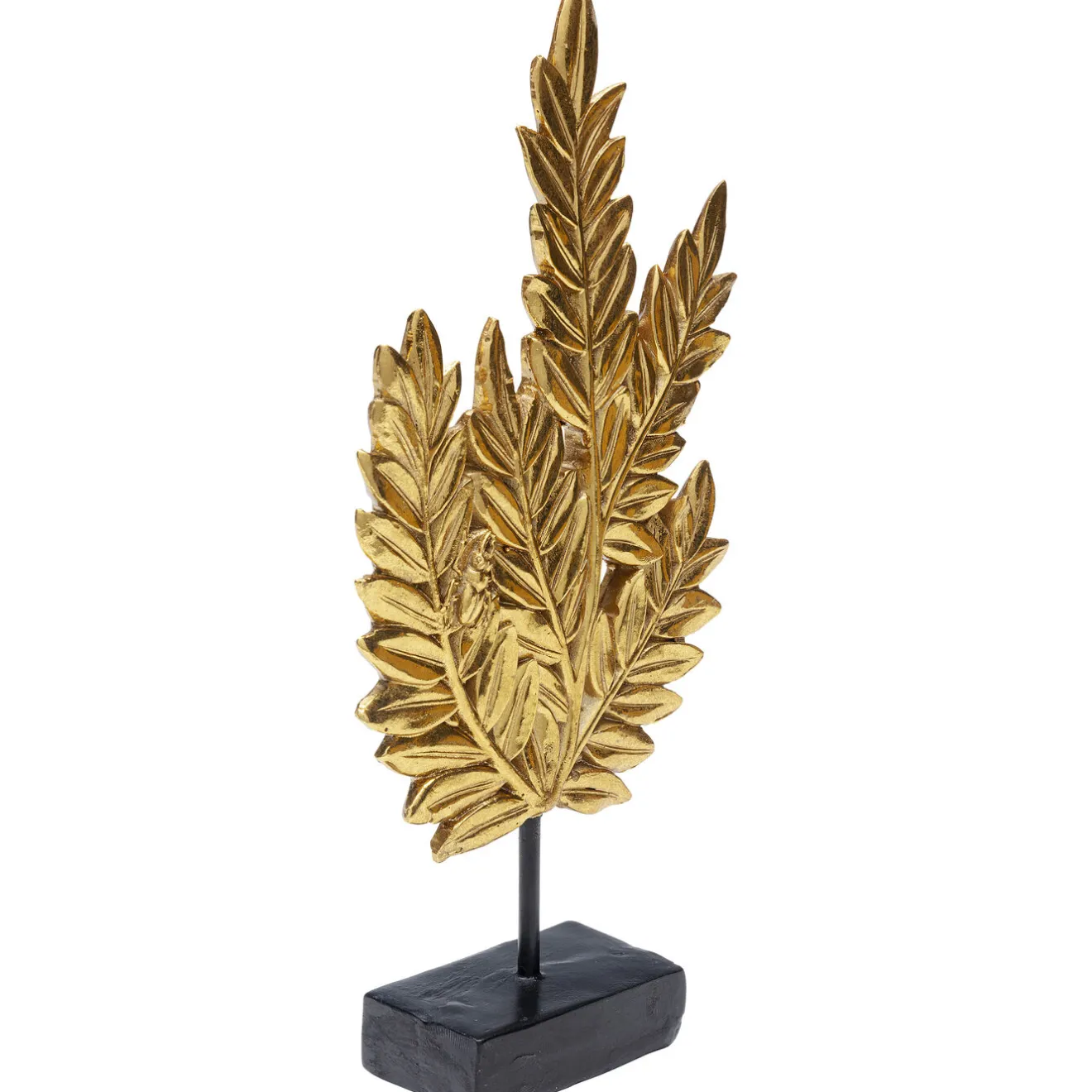 KARE Design Objets Déco|Objet Décoratif Leaves Dore 30Cm