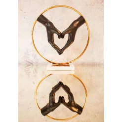 KARE Design Objets Déco|Objet Décoratif Éléments Heart Hand 62Cm