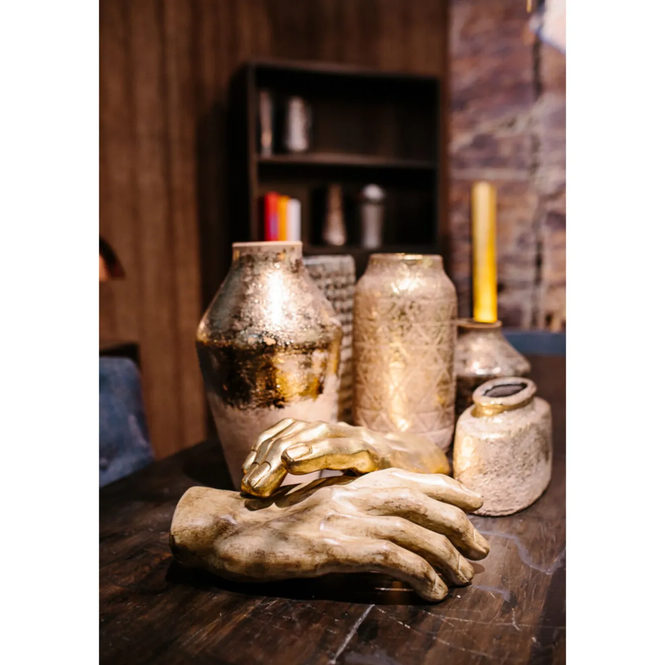 KARE Design Objets Déco|Objet Décoratif Mano Dore 35Cm