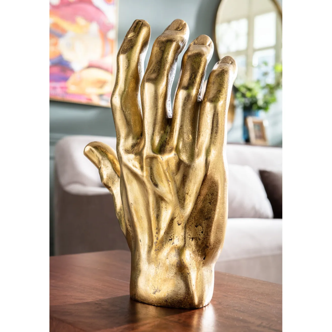 KARE Design Objets Déco|Objet Décoratif Mano Dore 35Cm