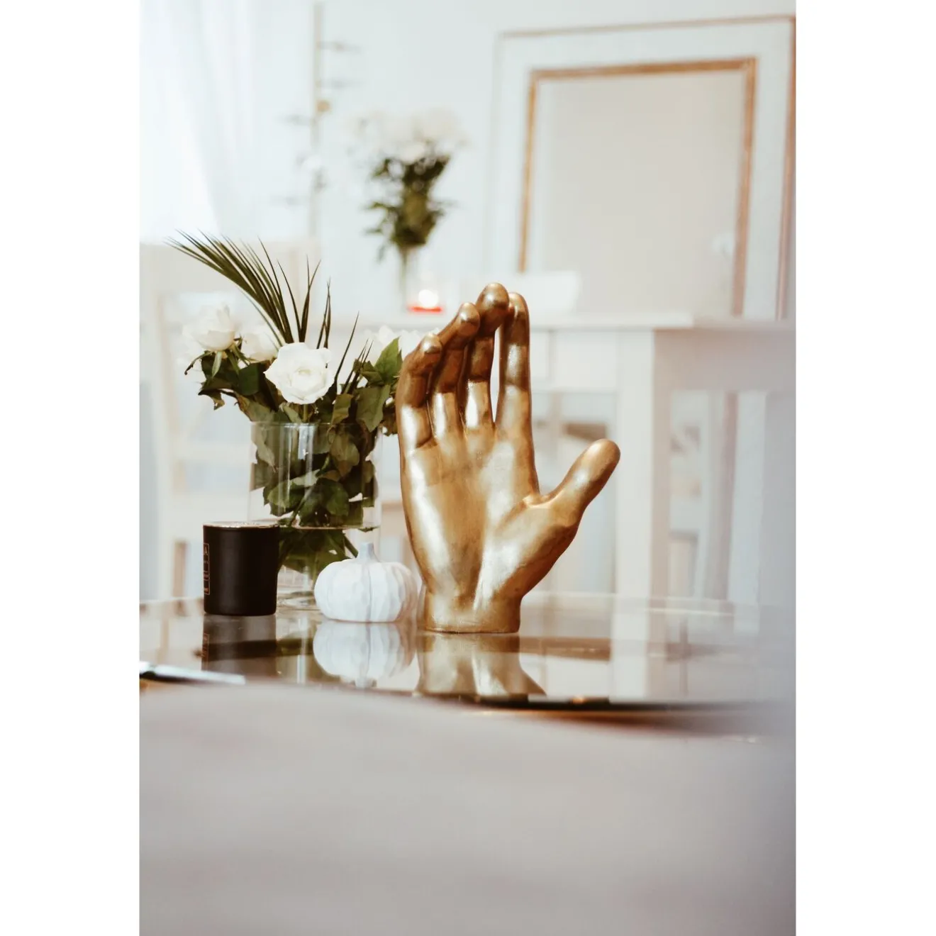 KARE Design Objets Déco|Objet Décoratif Mano Dore 35Cm