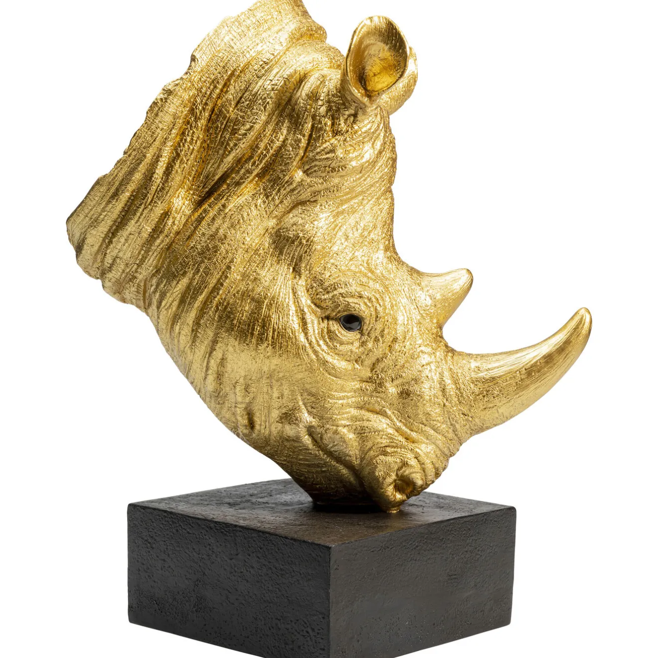 KARE Design Objets Déco|Objet Décoratif Rhino Dore 51Cm