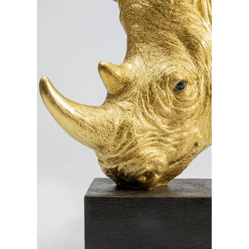 KARE Design Objets Déco|Objet Décoratif Rhino Dore 51Cm
