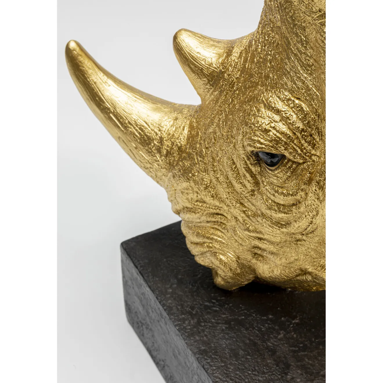 KARE Design Objets Déco|Objet Décoratif Rhino Dore 51Cm