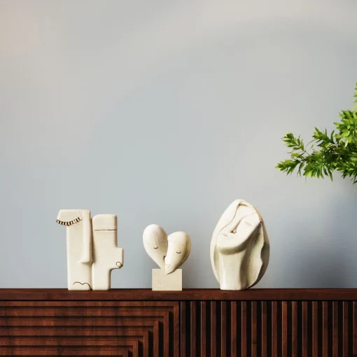 KARE Design Objets Déco|Objet Décoratif Sleeping Head 22Cm