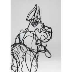 KARE Design Objets Déco|Objet Décoratif Wire Attack Dog 36Cm