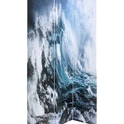 KARE Design Paravents|Paravent Triptychon Wave Vs Palms 120X180