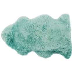 KARE Design Tapis À Poils Courts|Peau De Mouton 95 Cm Turquoise