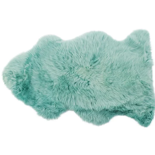 KARE Design Tapis À Poils Courts|Peau De Mouton 95 Cm Turquoise