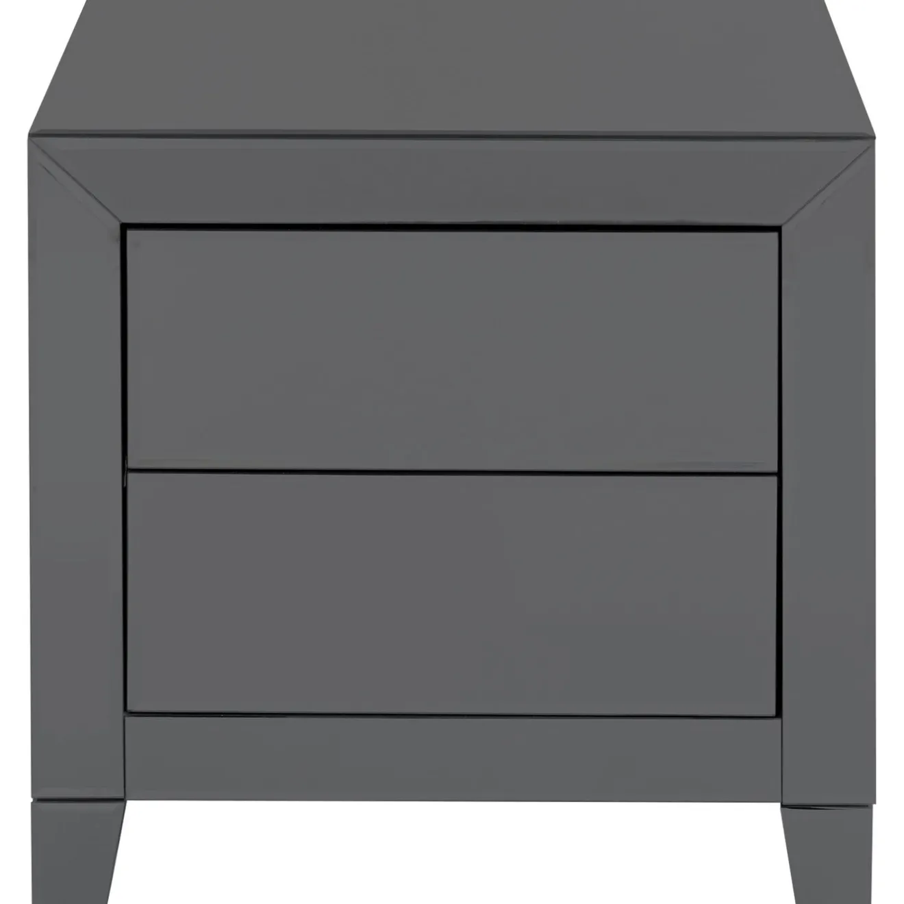 KARE Design Tables De Chevet|Petite Commode Luxury Push 2 Tiroirs Gris