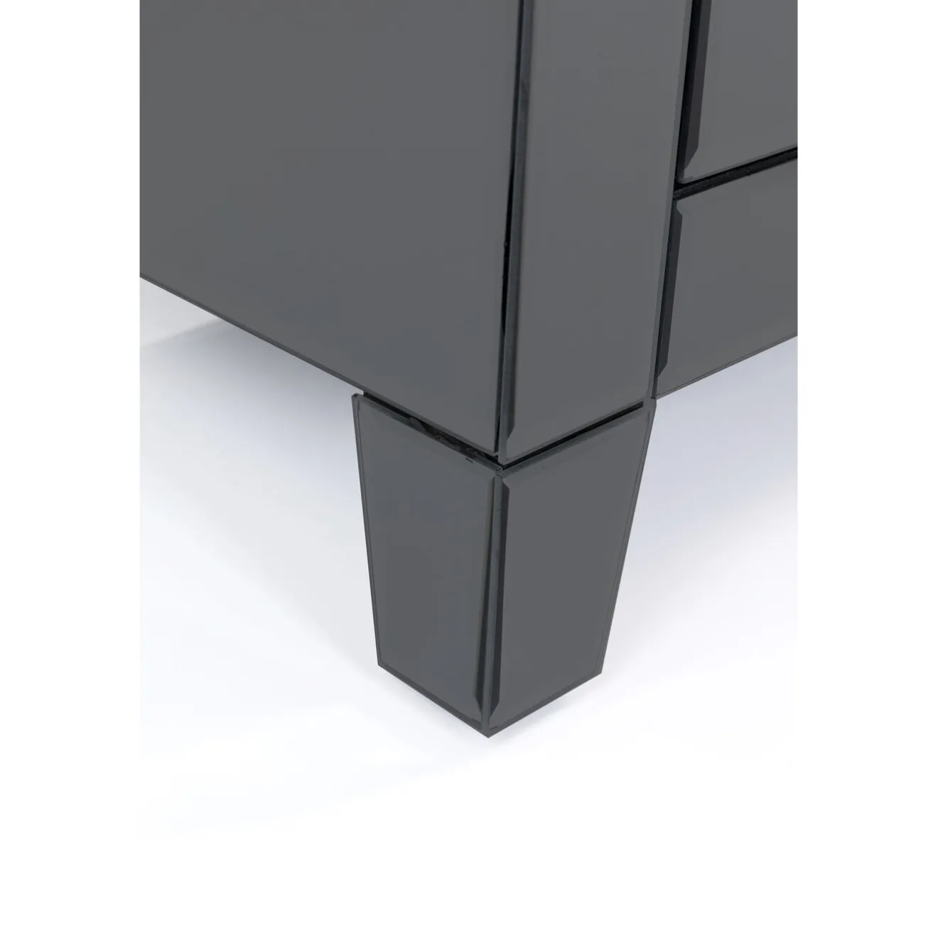 KARE Design Tables De Chevet|Petite Commode Luxury Push 2 Tiroirs Gris