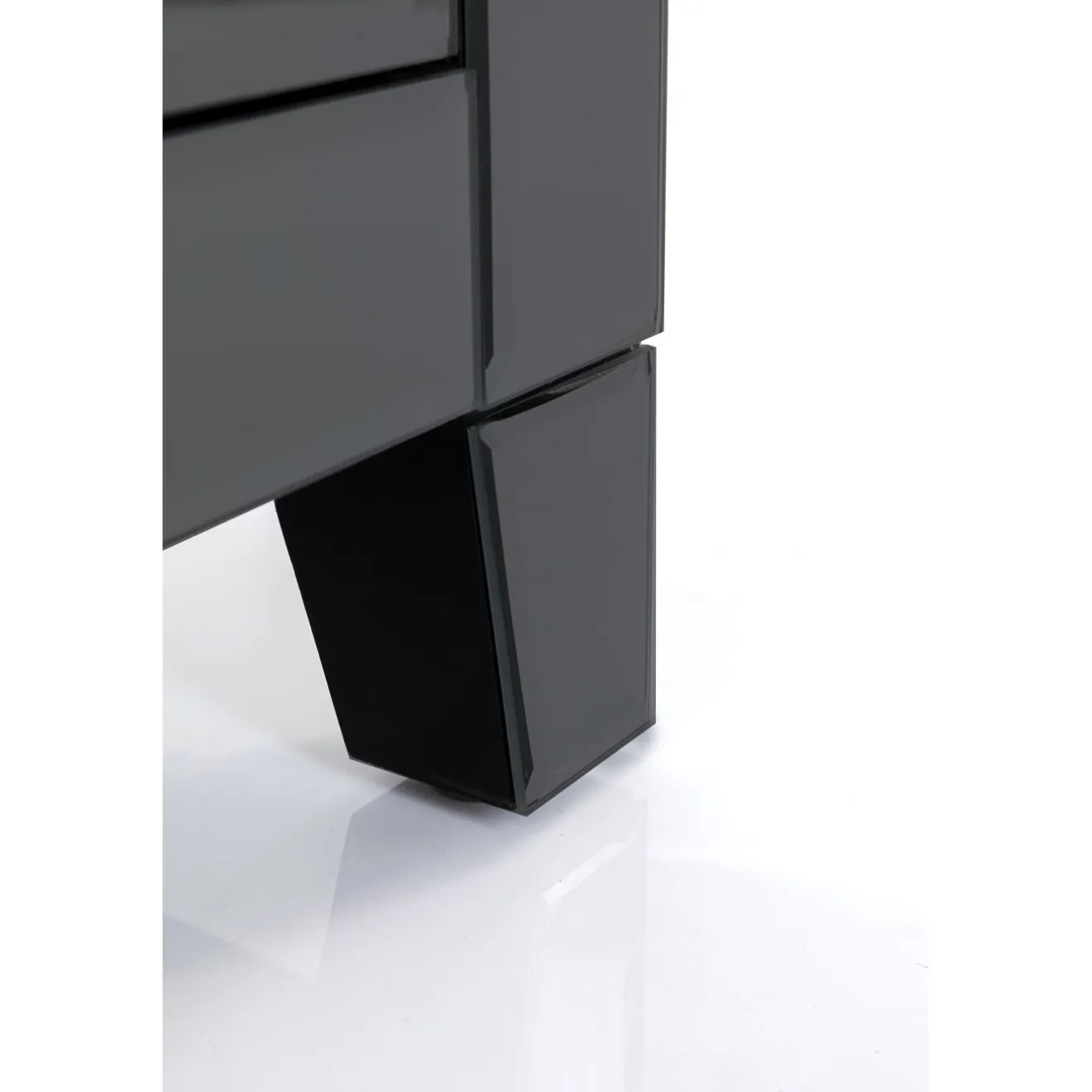 KARE Design Tables De Chevet|Petite Commode Luxury Push 2 Tiroirs Gris