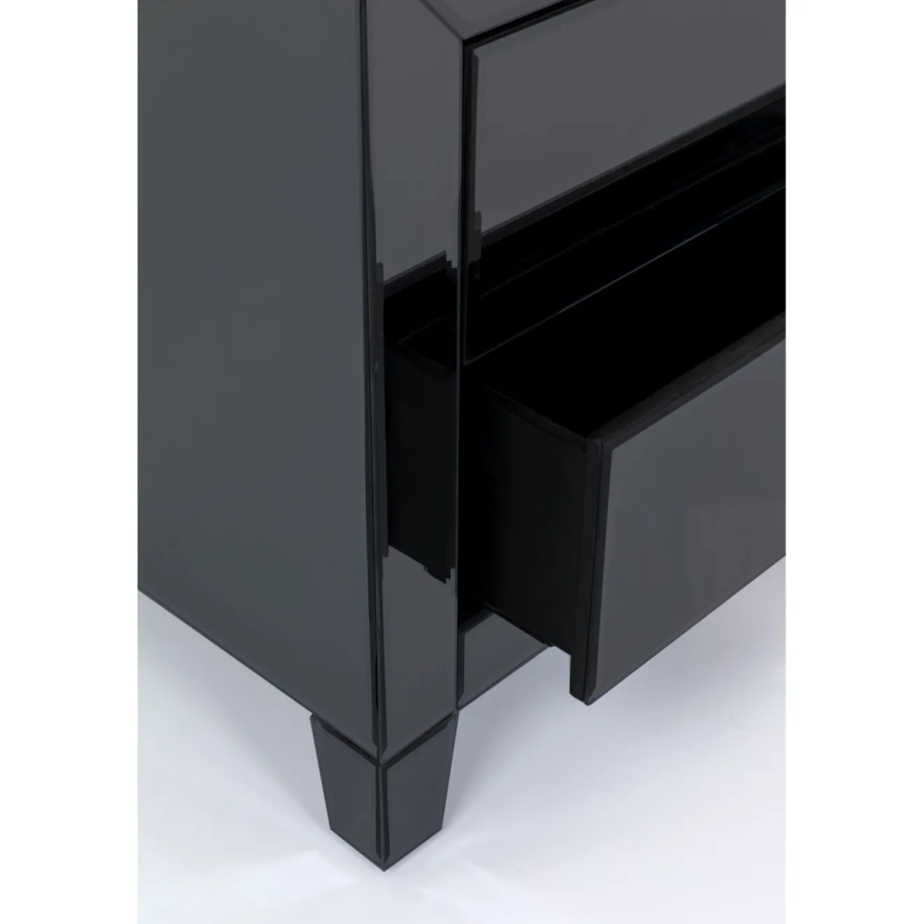 KARE Design Tables De Chevet|Petite Commode Luxury Push 2 Tiroirs Gris