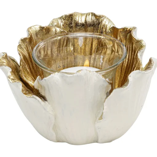 KARE Design Photophores|Photophore Flower Bloom Creme-Dore O10