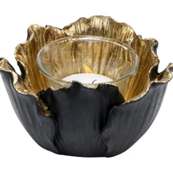 KARE Design Photophores|Photophore Flower Bloom Noir-Dore O10Cm