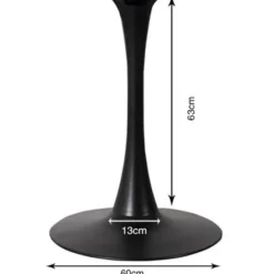 KARE Design Piètements De Tables|Pietement De Table Schickeria Noir O110Cm