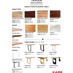 KARE Design Piètements De Tables|Pietement De Table Tavola Office Smart Noir