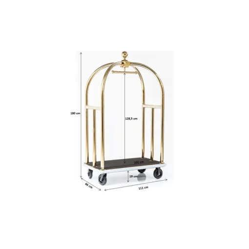 KARE Design Autres Portemanteaux|Porte-Bagages Vip Vegas Or