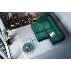 KARE Design Tabourets|Pouf Belami Velours Vert Fonce