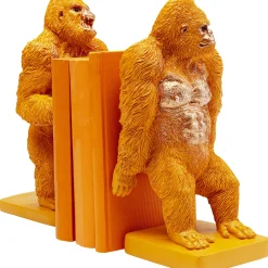 KARE Design Serre Livres|Serre-Livres Gorilla Orange (2/Set)