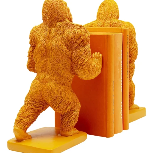 KARE Design Serre Livres|Serre-Livres Gorilla Orange (2/Set)
