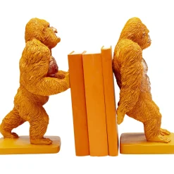 KARE Design Serre Livres|Serre-Livres Gorilla Orange (2/Set)
