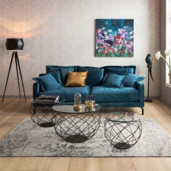 KARE Design 2 Places|Sofa Lullaby 2-Places Petrole