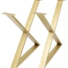 KARE Design Piètements De Tables|Structure Tavola Cross Laiton (2/Set)