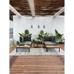 KARE Design Suspensions|Suspension Dining Concrete Noir Tre