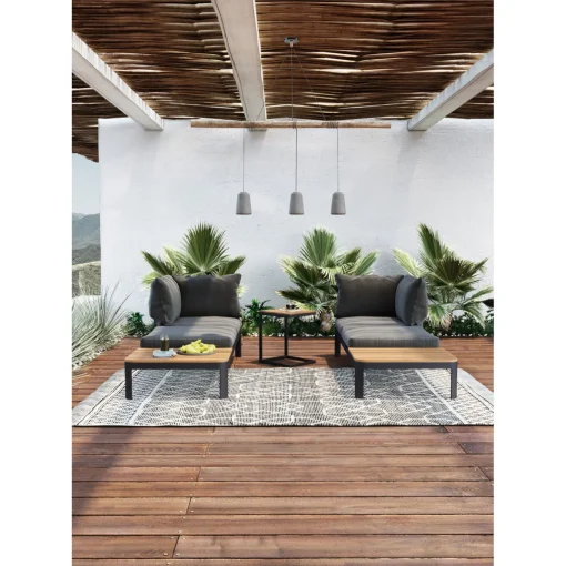KARE Design Suspensions|Suspension Dining Concrete Noir Tre
