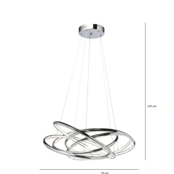 KARE Design Suspensions|Suspension Saturn Led Chrome Gm