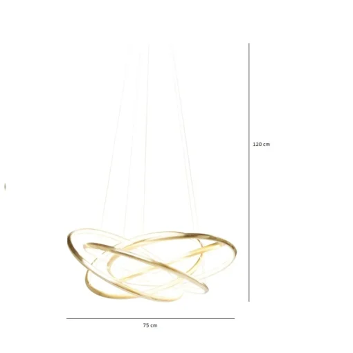KARE Design Suspensions|Suspension Saturn Led Dore Gm
